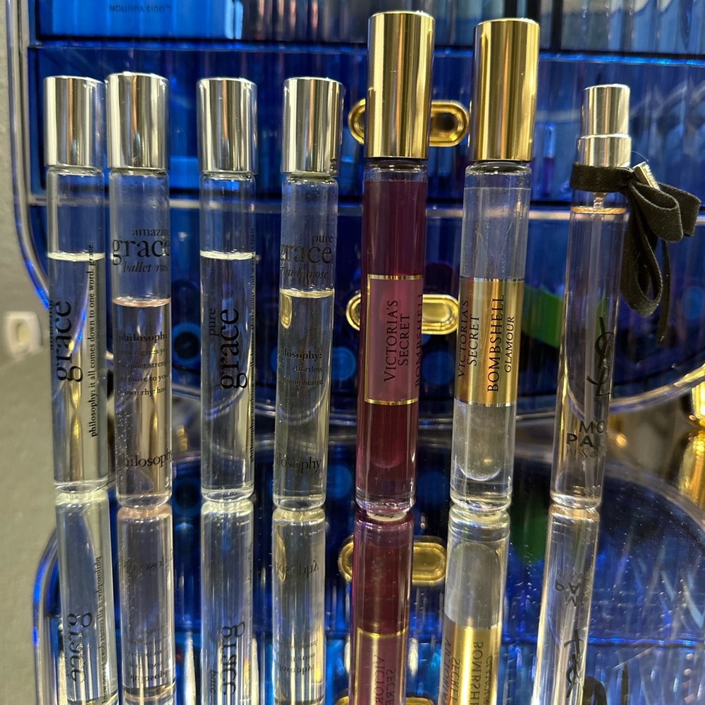 Different scents some almost full.